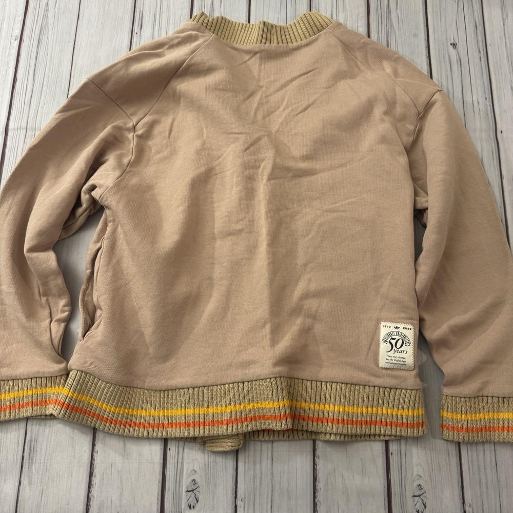 Adidas Originals Class of 72  Size XS Chenille Cardigan Mineral Women's - Picture 9 of 9